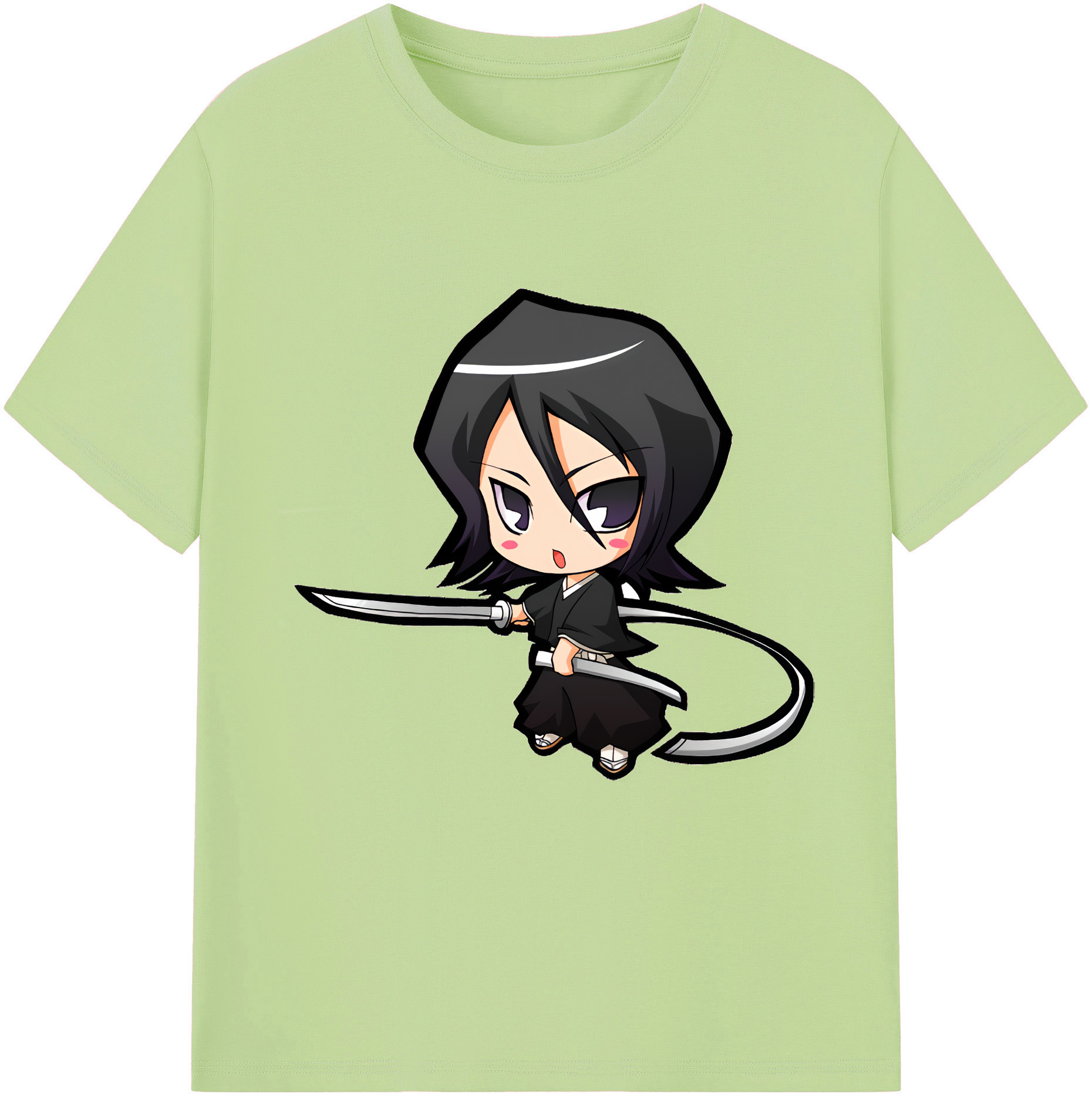 （画像用） ブリーチ 朽木ルキア BLEACH Kuchiki Rukia 綿100％半袖Tシャツ（フロントプリント）